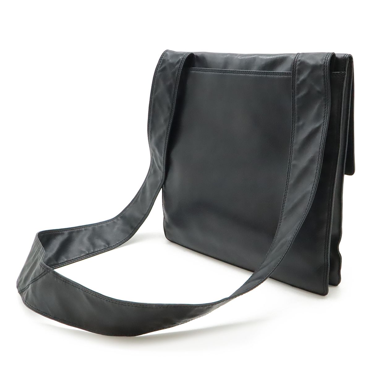 CHANEL シャネル ロゴ スクエア ショルダーバッグ ポシェット