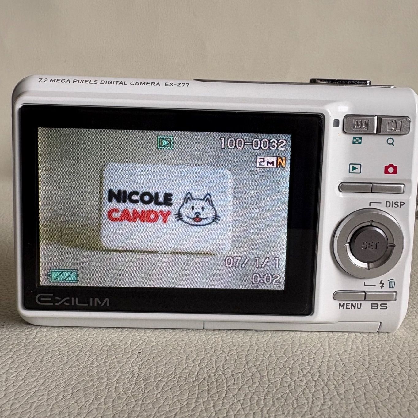 CASIO EX-Z77 デジタル・カメラ 【やや難あり】SDカード（1GB）付き