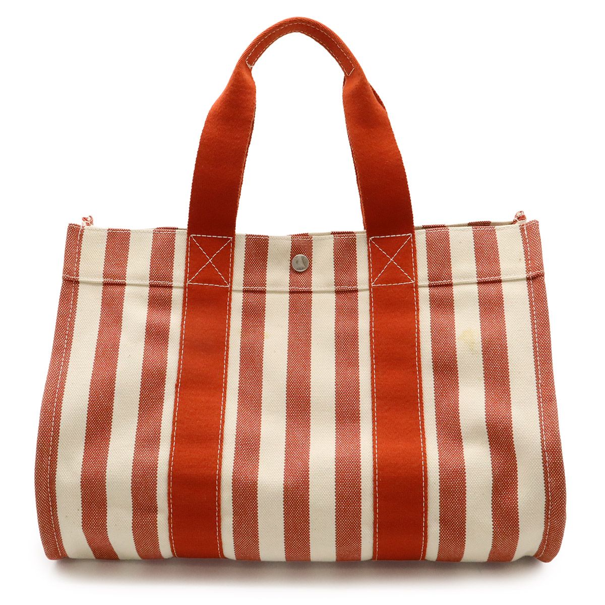 エルメス　ストライプハンドル トートバッグ HERMES エルメス カンヌMM トートバッグ ハンドバッグ ストライプ