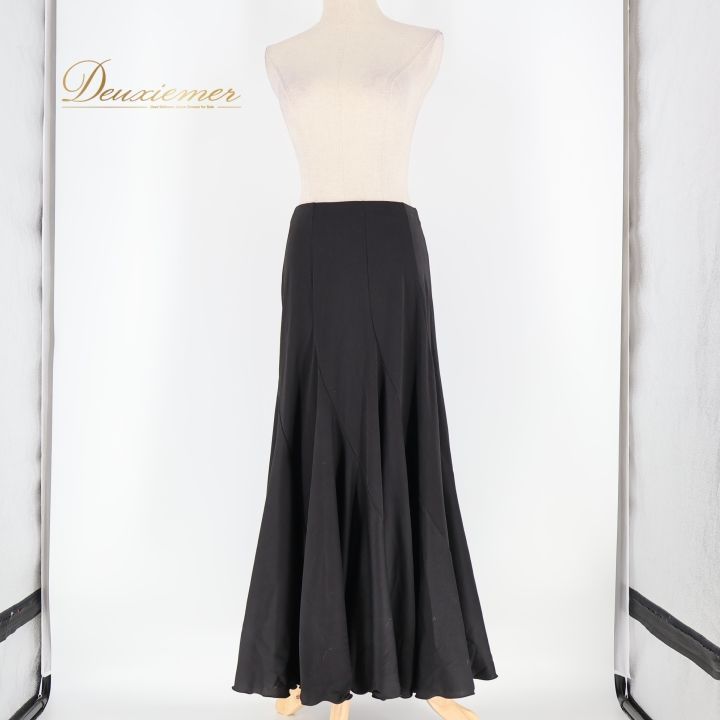 フラメンコ 衣装 ファルダ スカート ブラック系 チャコット Chacott 黒