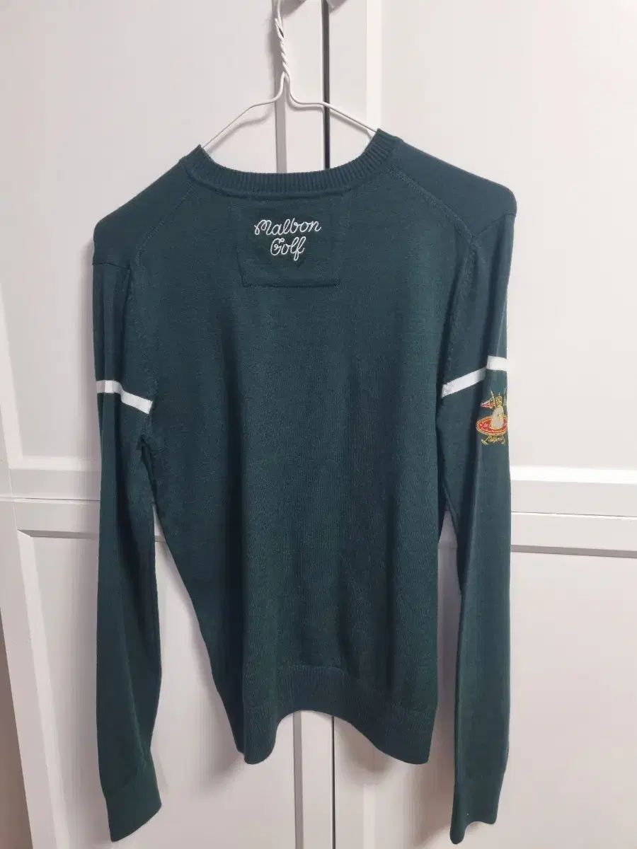 【韓国モデル】MALBON GOLF マルボン ゴルフ 半袖 ニットセーター M レディース マルボンゴルフ グリーン Vネック ニットセーター S MALBON
