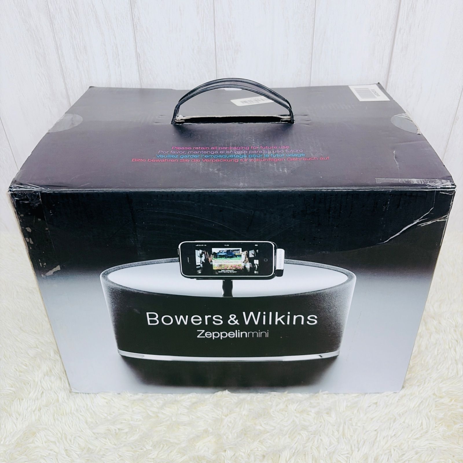 B&W Zeppelin Mini ツェッペリンミニ 美品 B&W Zeppelin Mini ツェッペリンミニ 美品 B&W Zeppelin Mini