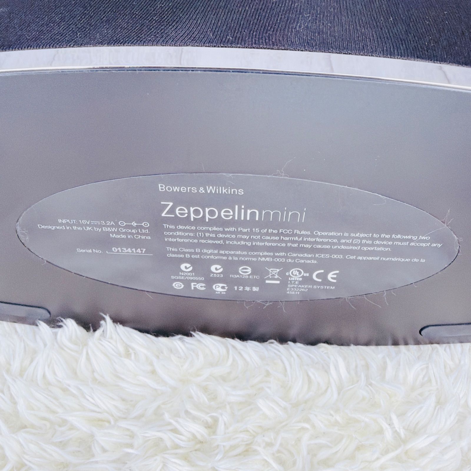 極美品】B&W Zeppelin Mini バウワースアンドウィルキンス