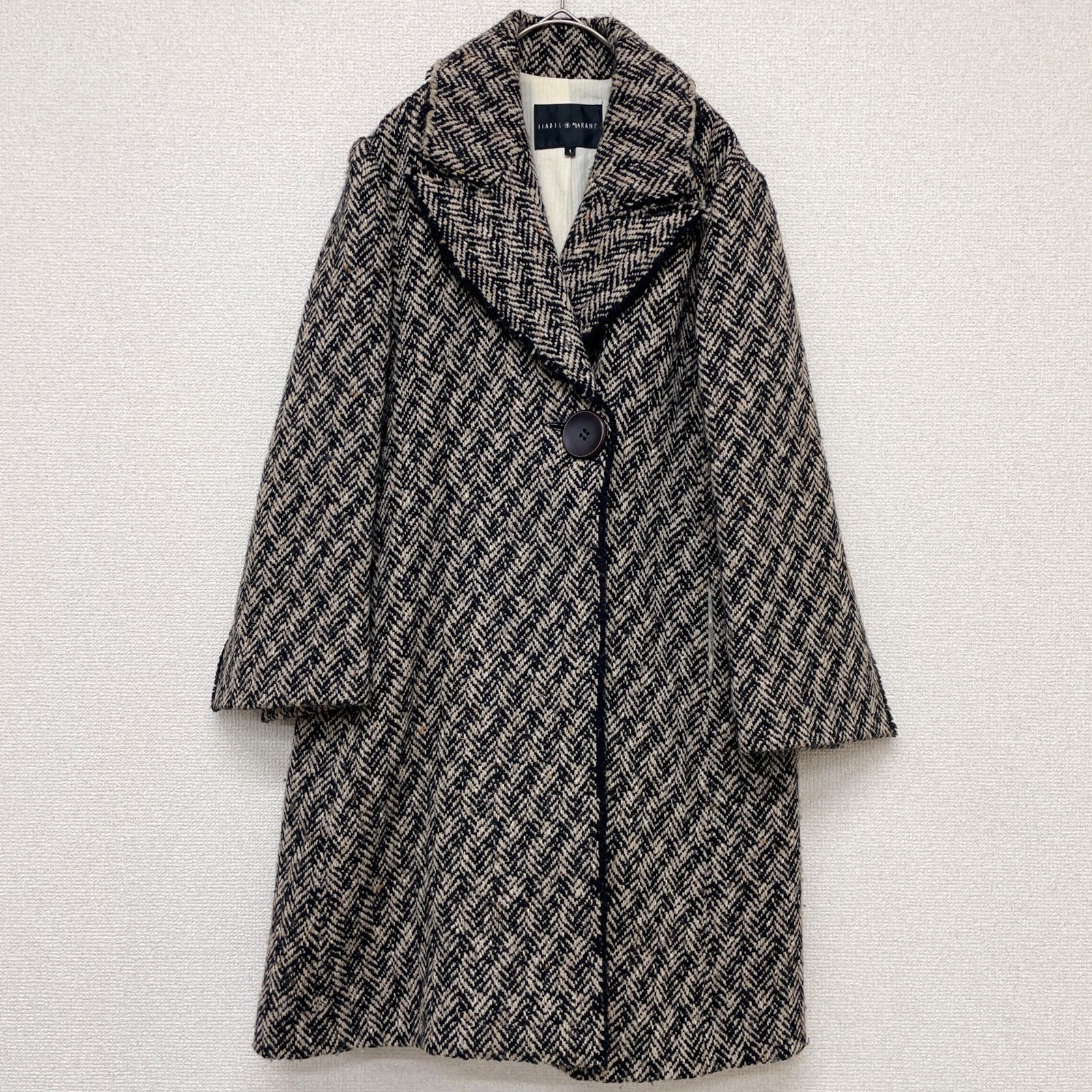 ISABEL MARANT イザベルマラン チェスターコート ロング ツイード