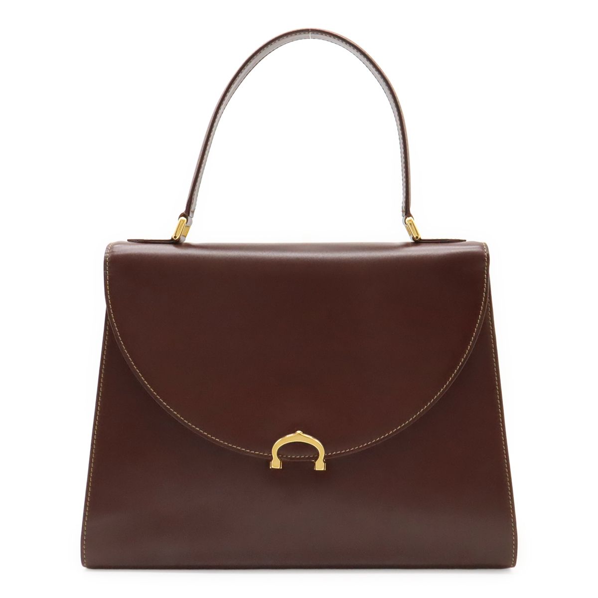 Cartier カルティエ マスト ハンドバッグ ワンハンドル カーフレザー