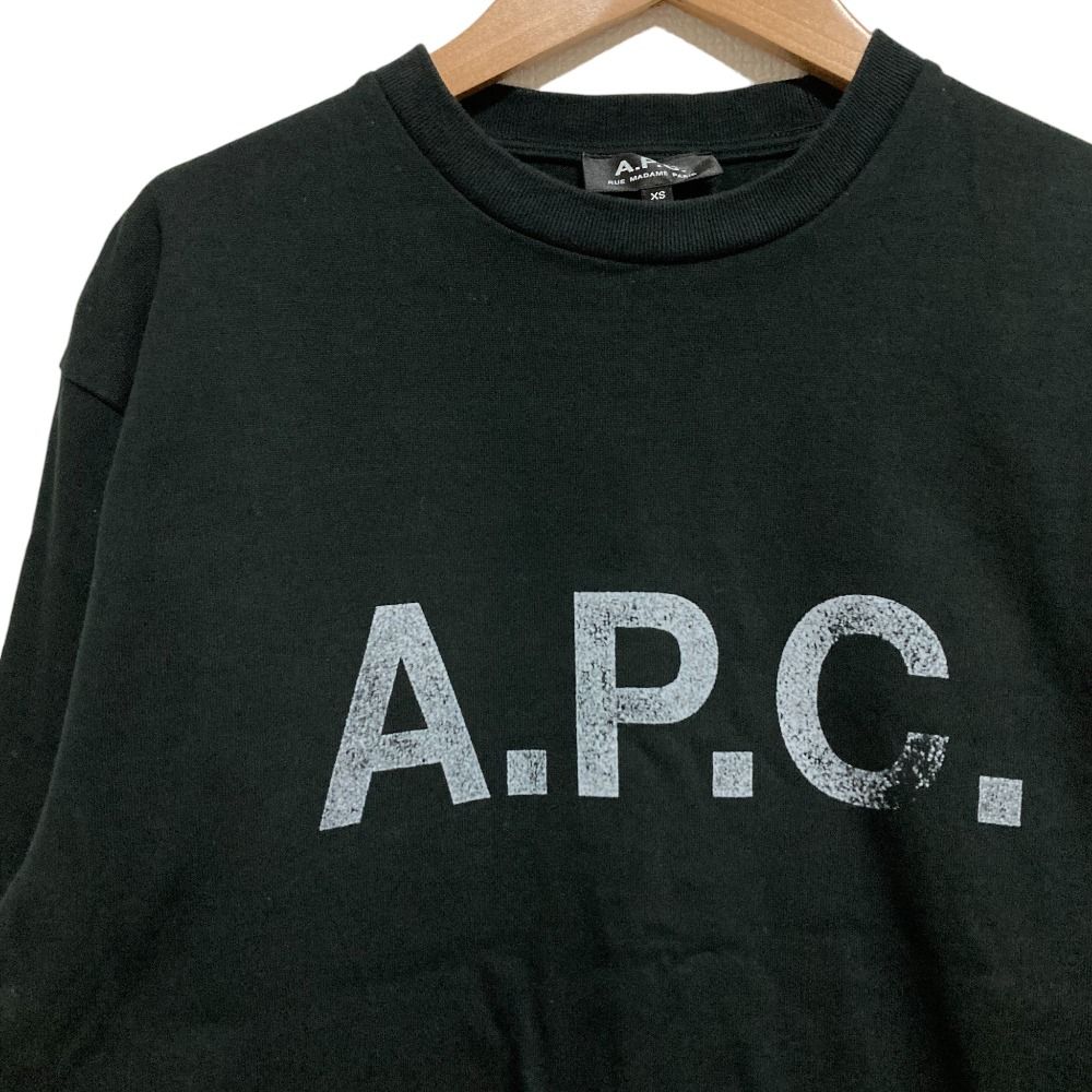 良品 A.P.C. アーペーセー イエナ別注 ロゴプリント スウェットライク