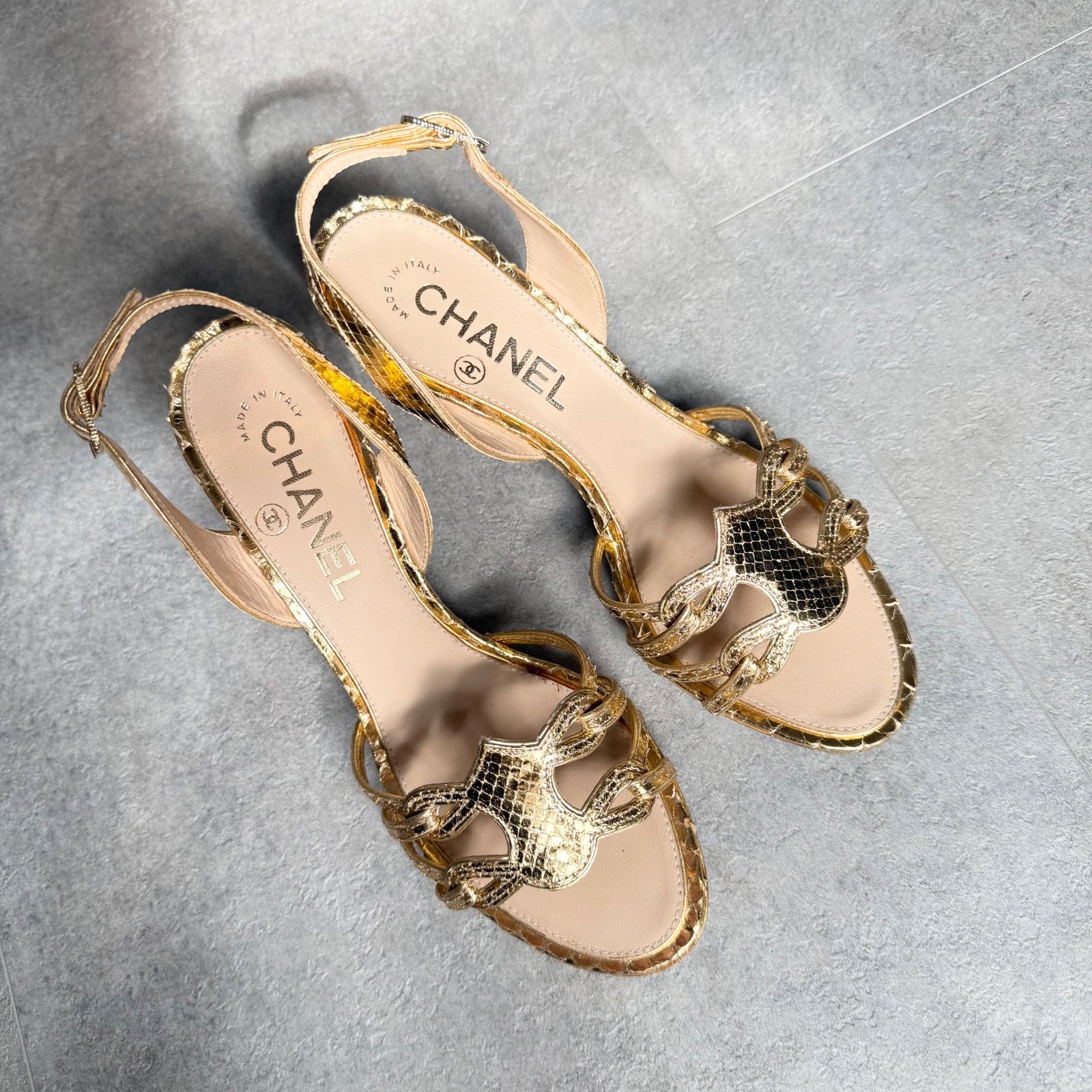 シャネル スリングバック サンダル CHANELスリングバックシューズ美品