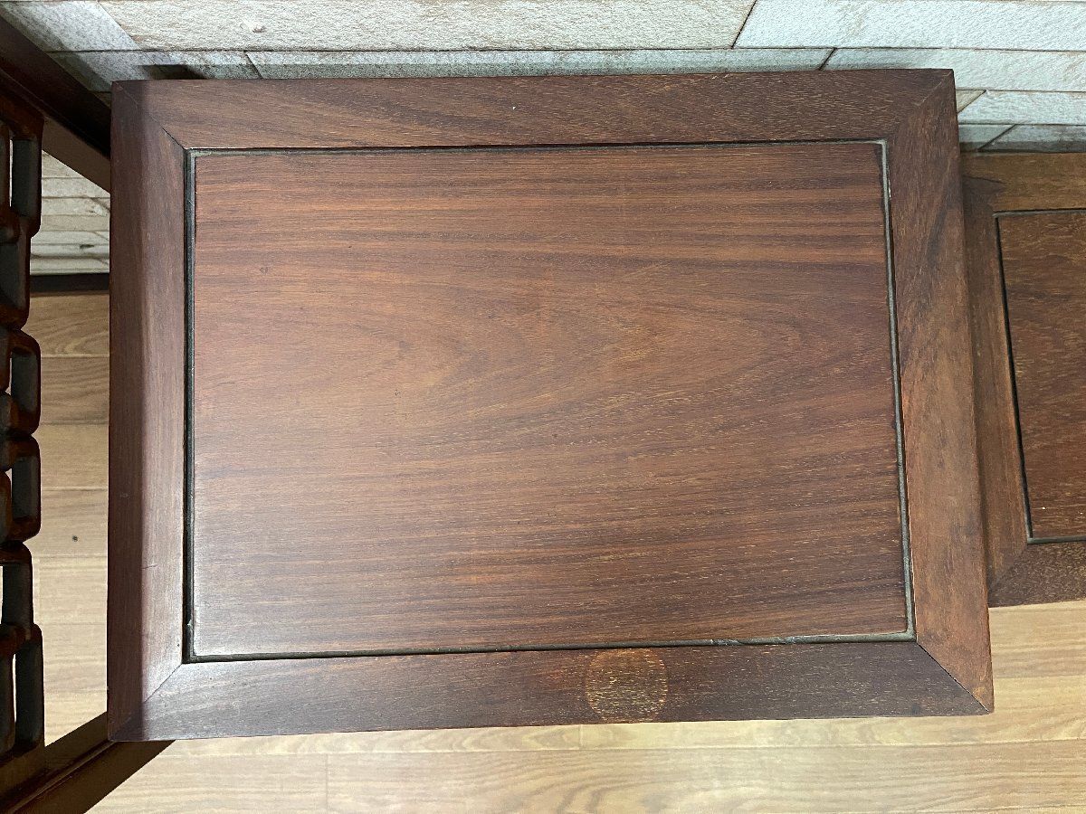 ○GEORGE ZEE 唐木家具 花梨 ネストテーブル 3点セット コンソール