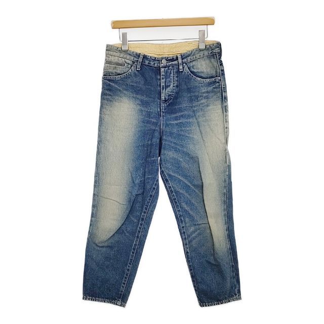 ミナペルホネン always 34 ボーイフレンドデニム テーパード インディゴ mina perhonen always テーパードデニム インディゴ染め 38 定価39600