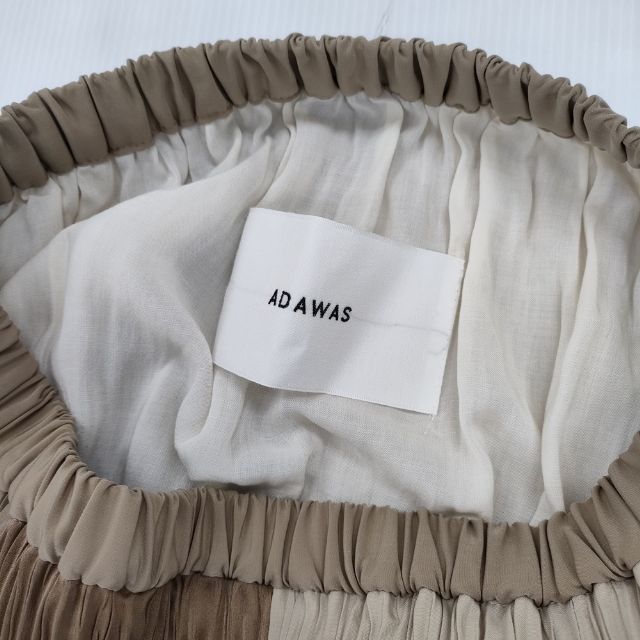 ADAWAS 新品 ミックステクスチャープリーツスカート 定価30800円  