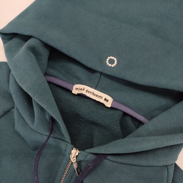 mina perhonen mousse ys8419 定価27500円 36 刺繍 ジップ パーカー