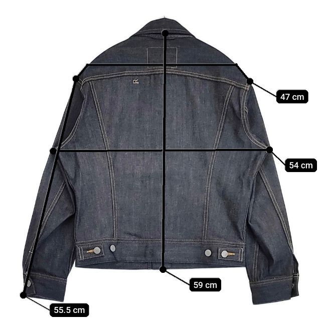 45R/45rpm 美品 ライ麦デニムの908比古比女ジャン（一張羅） デニム