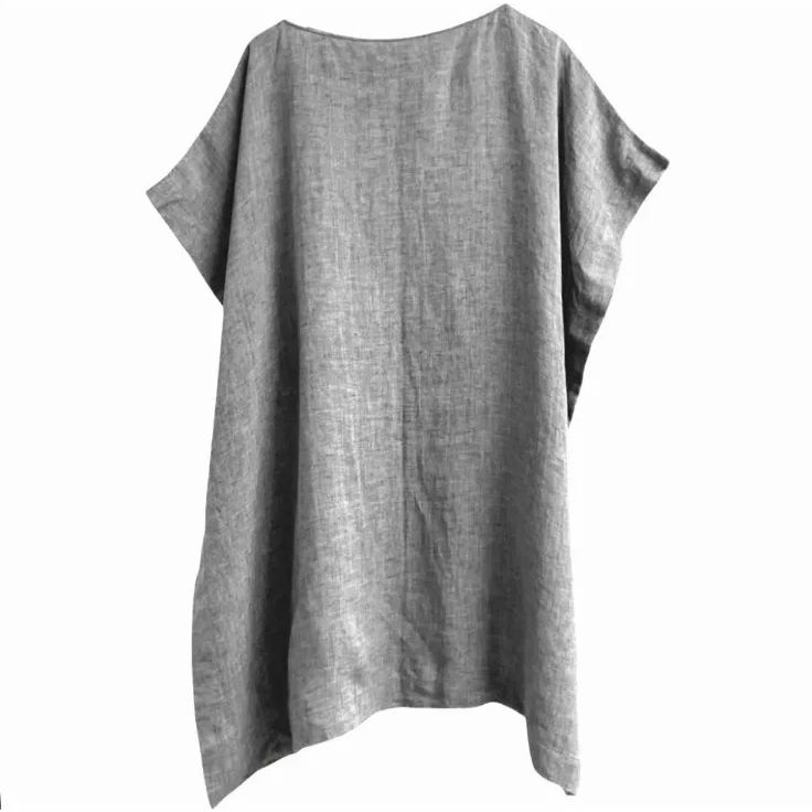 evam eva エヴァムエヴァ linen poncho 麻 リネンポンチョ E221T193