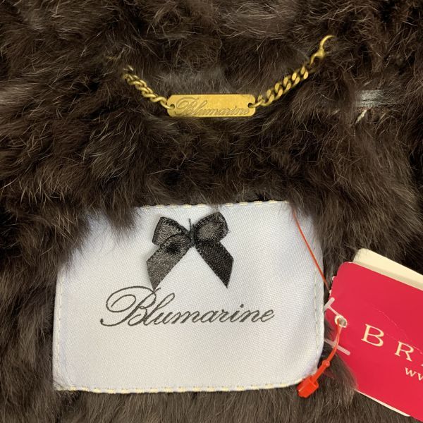 ◇ ブルマリン BLUMARINE アウター ファーコート 毛皮 五分袖 ショール