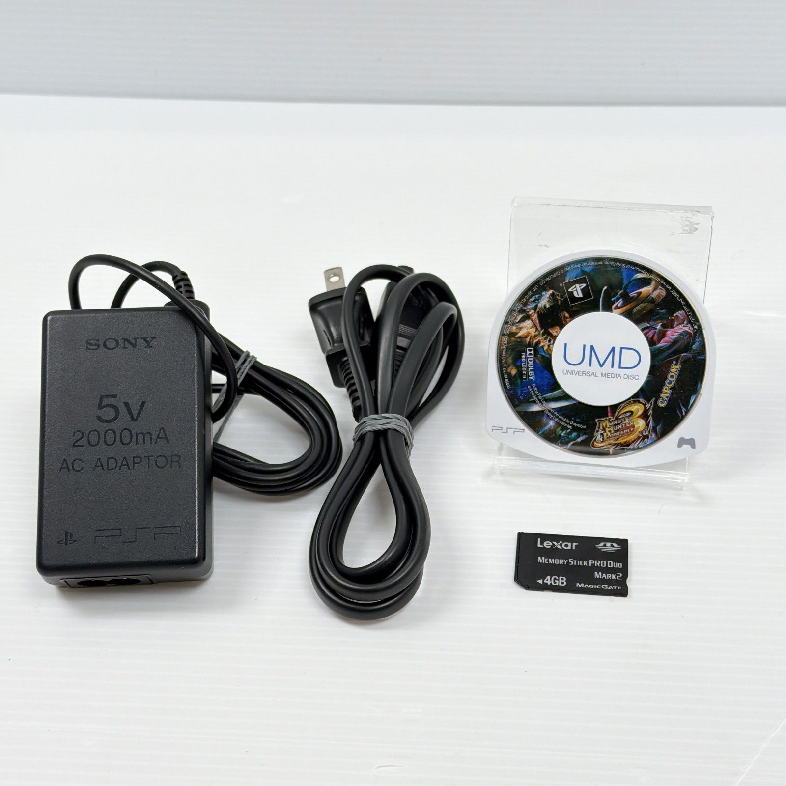 美品 PSP 3000 ホワイトブルー 遊べるセット 動作確認済み FW6.60 中期 