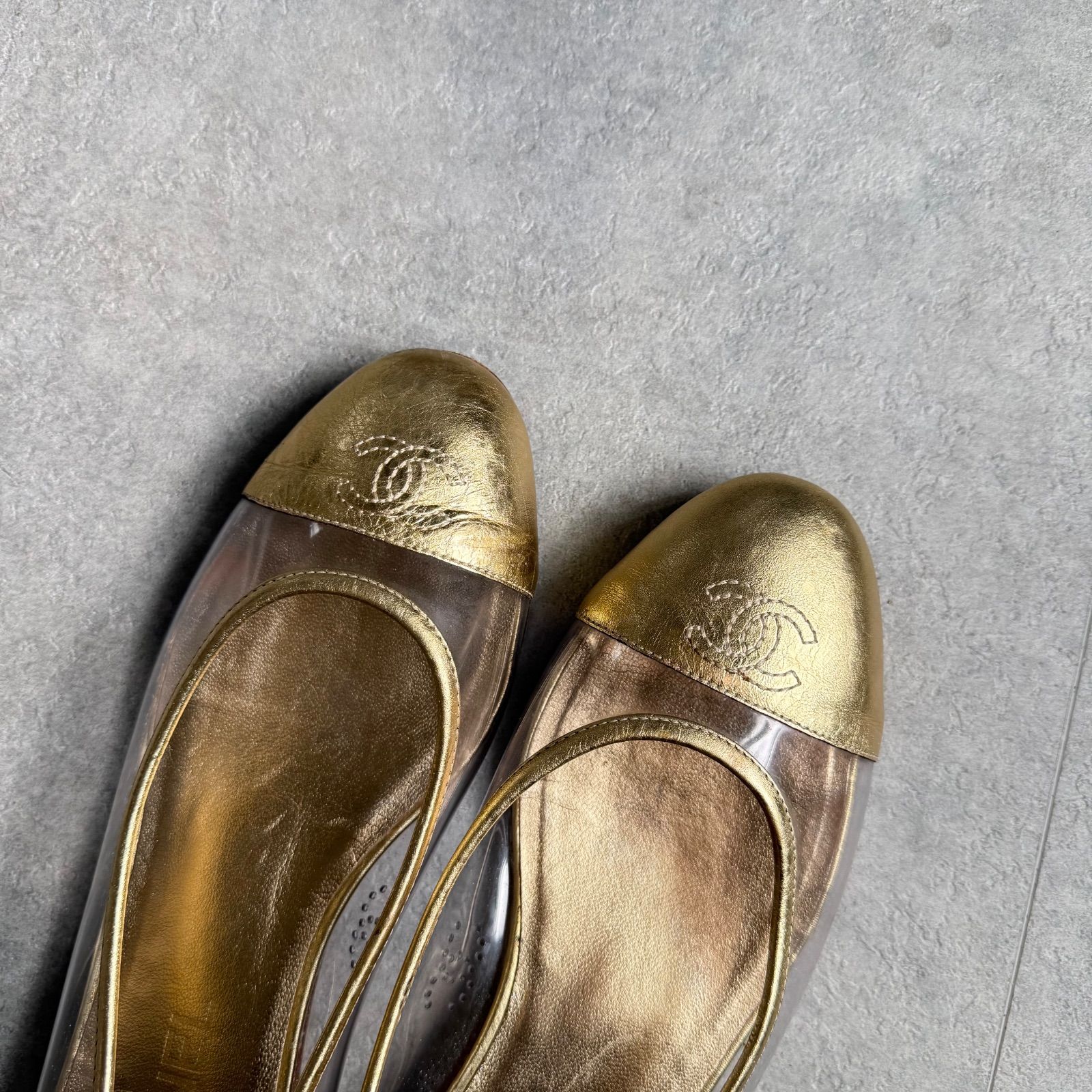 CHANEL シャネル ココマーク バレエシューズ フラットシューズパンプス