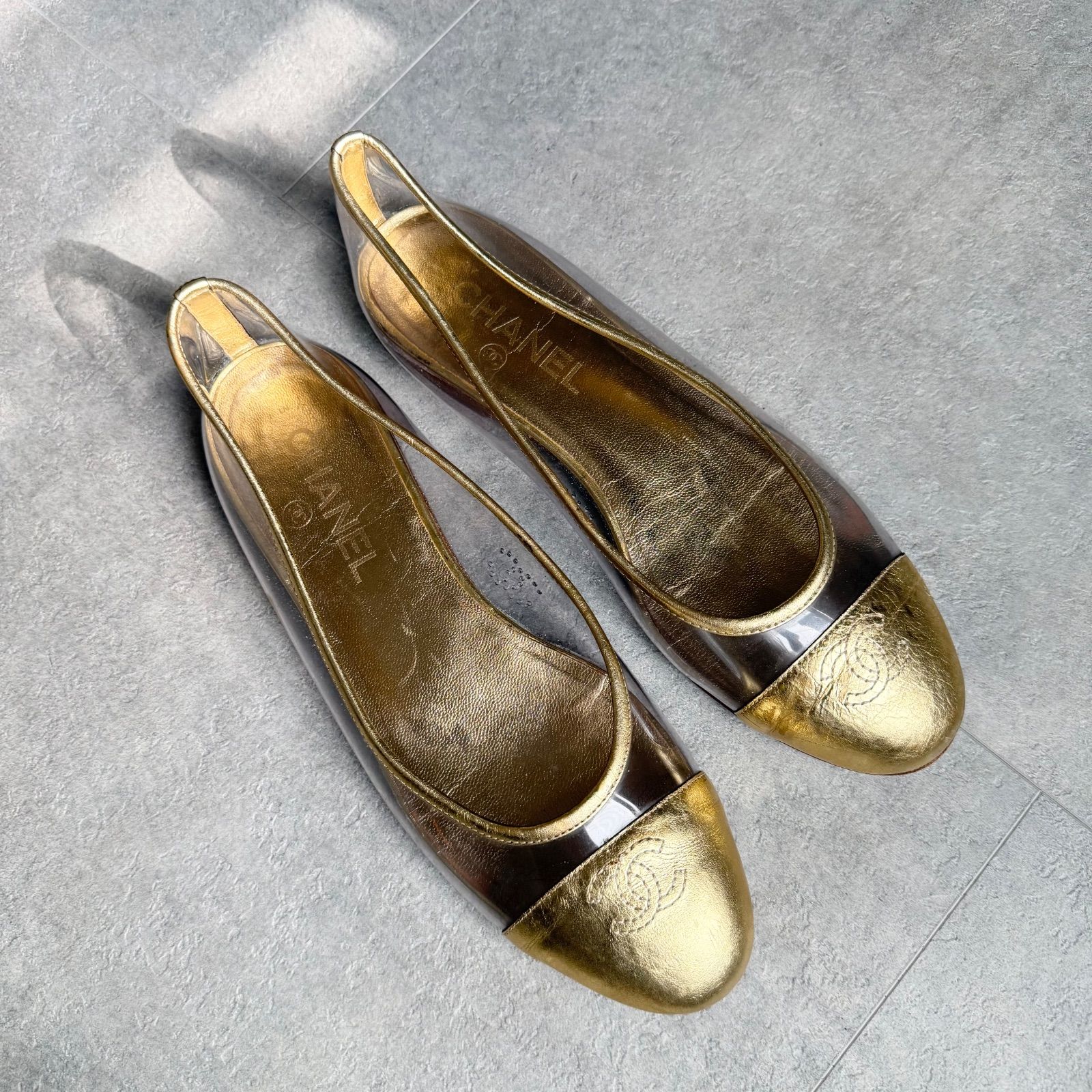 【美品】CHANEL シャネル　ヒールパンプス　ココマーク　シューズ　バレエ 美品❤CHANEL【シャネル】ココマーク♡ ショップ スエード パンプス