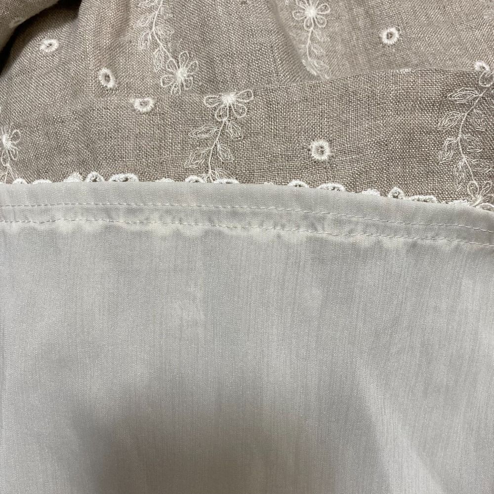 良品 FOXEY フォクシー リネンブーケ ノースリーブ ワンピース 35375  