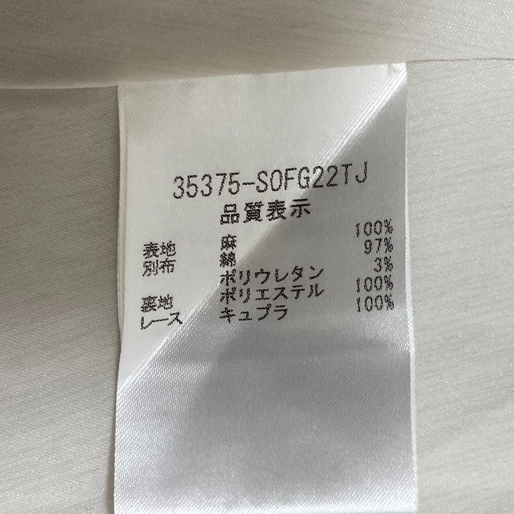 良品 FOXEY フォクシー リネンブーケ ノースリーブ ワンピース 35375  