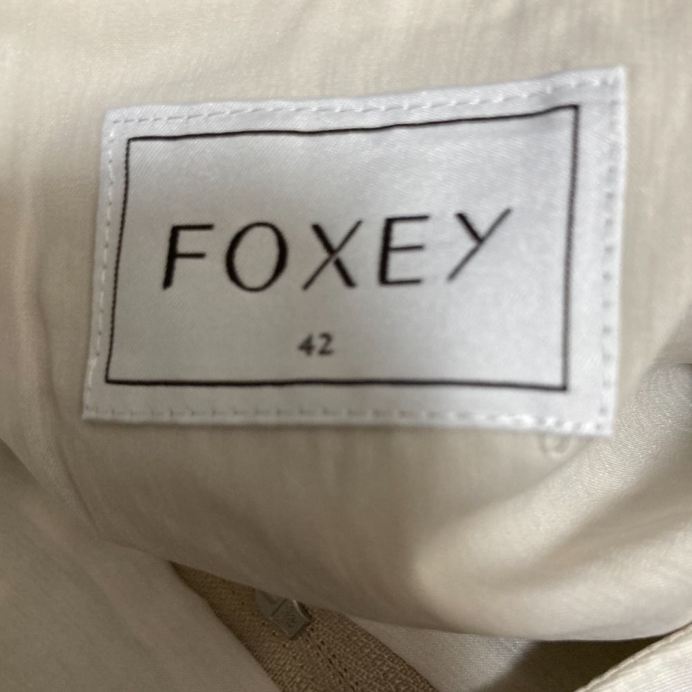 良品 FOXEY フォクシー リネンブーケ ノースリーブ ワンピース 35375  