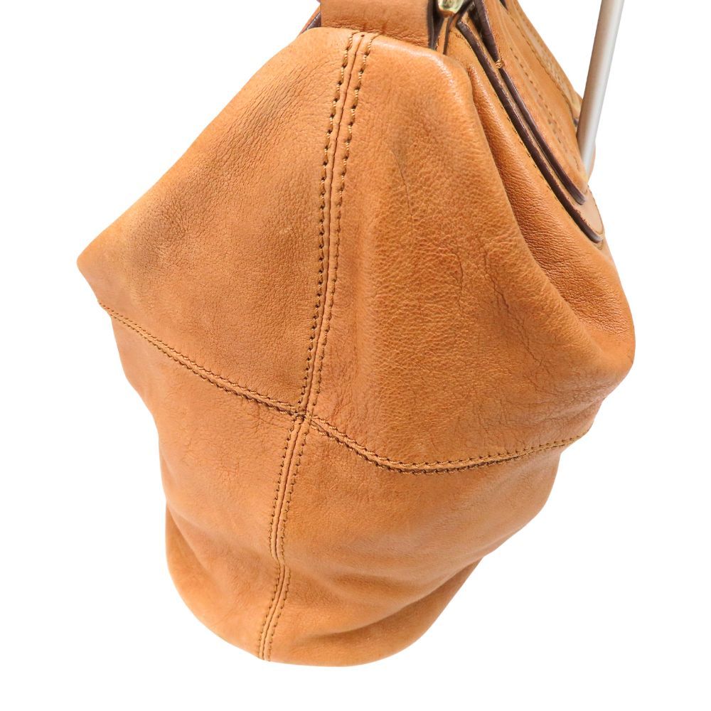 【美品】ジバンシィ GIVENCHY ボストンバッグ 茶系 A4型押し レザー 中古】GIVENCHY ジバンシィ ハンドバッグ ナイチンゲール ショルダー