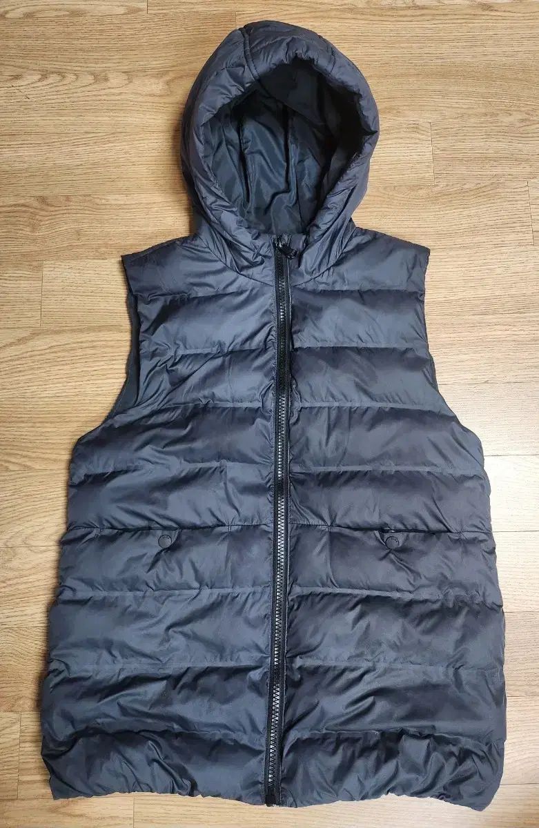 ブラック ZARA ダウンベスト フード付き ザラ L メンズ ZARA100 XSの 