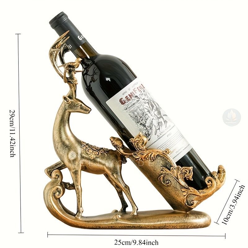  ワインホルダー ワインラック ゴールドのトナカイ ワインスタンド おしゃれ ワインボトルラック ワイン棚 インテリア アンティーク ワイン シャンパン ボトル スタンド ディスプレイ 引越し祝い 感 樹脂 その他 キッチン 食器