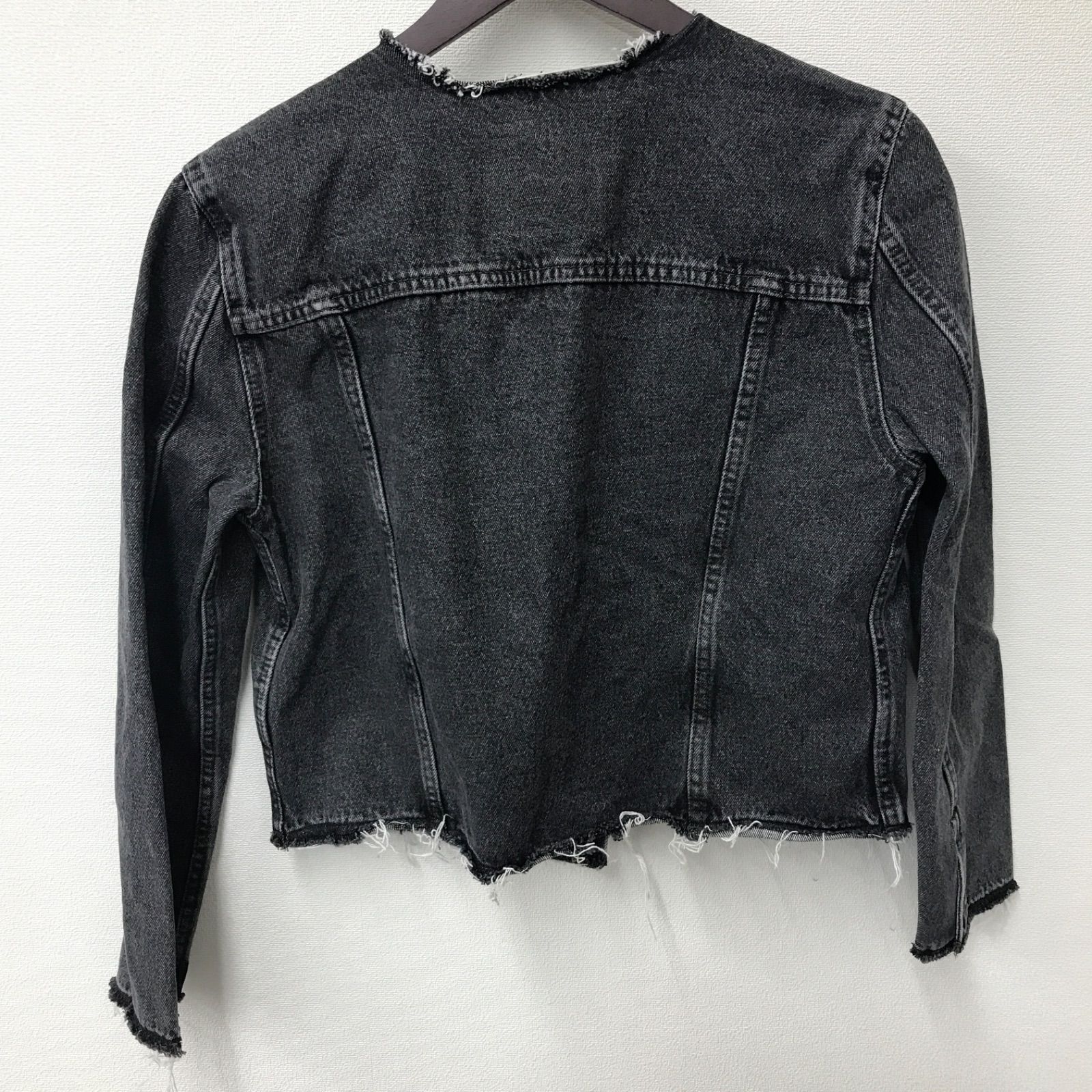 N1023 LEVIS リーバイス ノーカラー デニムジャケット カットオフ M