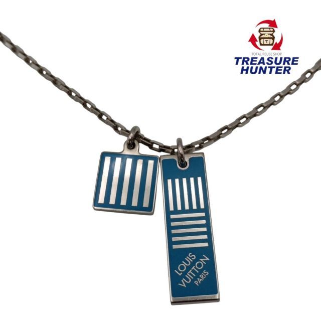 中古 LOUIS VUITTON ルイヴィトン コリエ ダミエカラーズ ネックレス