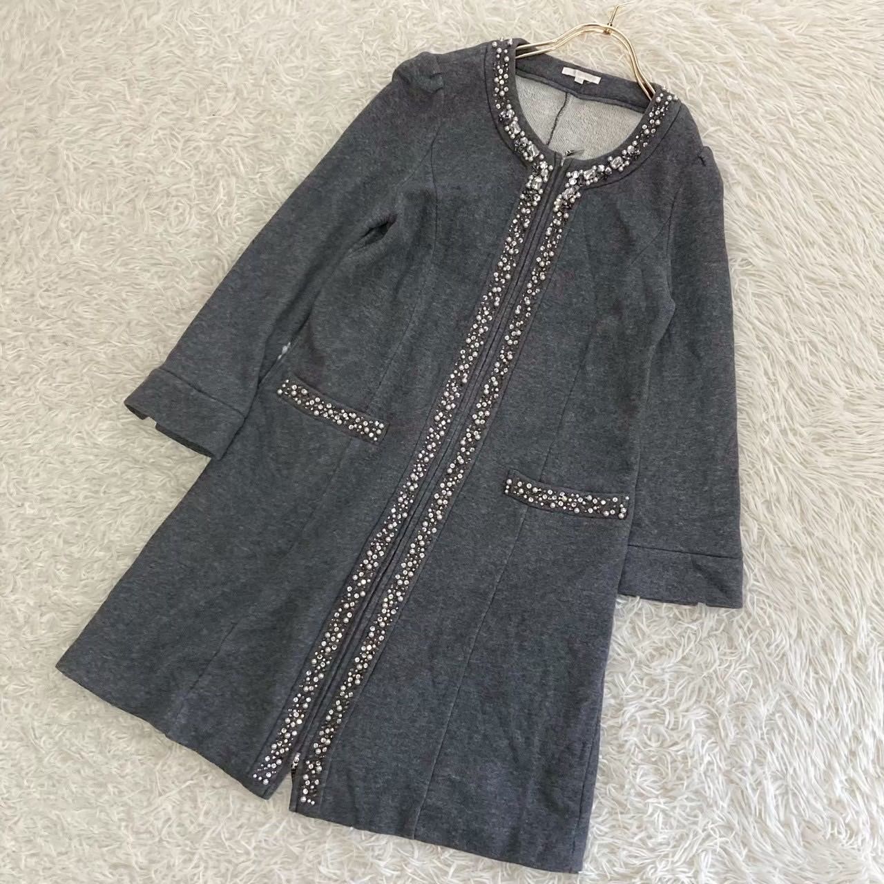 【タグ付き未使用】トゥービーシック ビジュー カーディガン 2 ブラック TOBECHIC ビジューカーディガン Ⅱ TO BE CHIC ビジューカーディガン