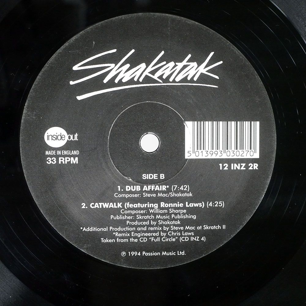 英 UK盤 SHAKATAK/BRAZILIAN LOVE AFFAIR/INSIDEOUT 12INZ2R 12 - メルカリ