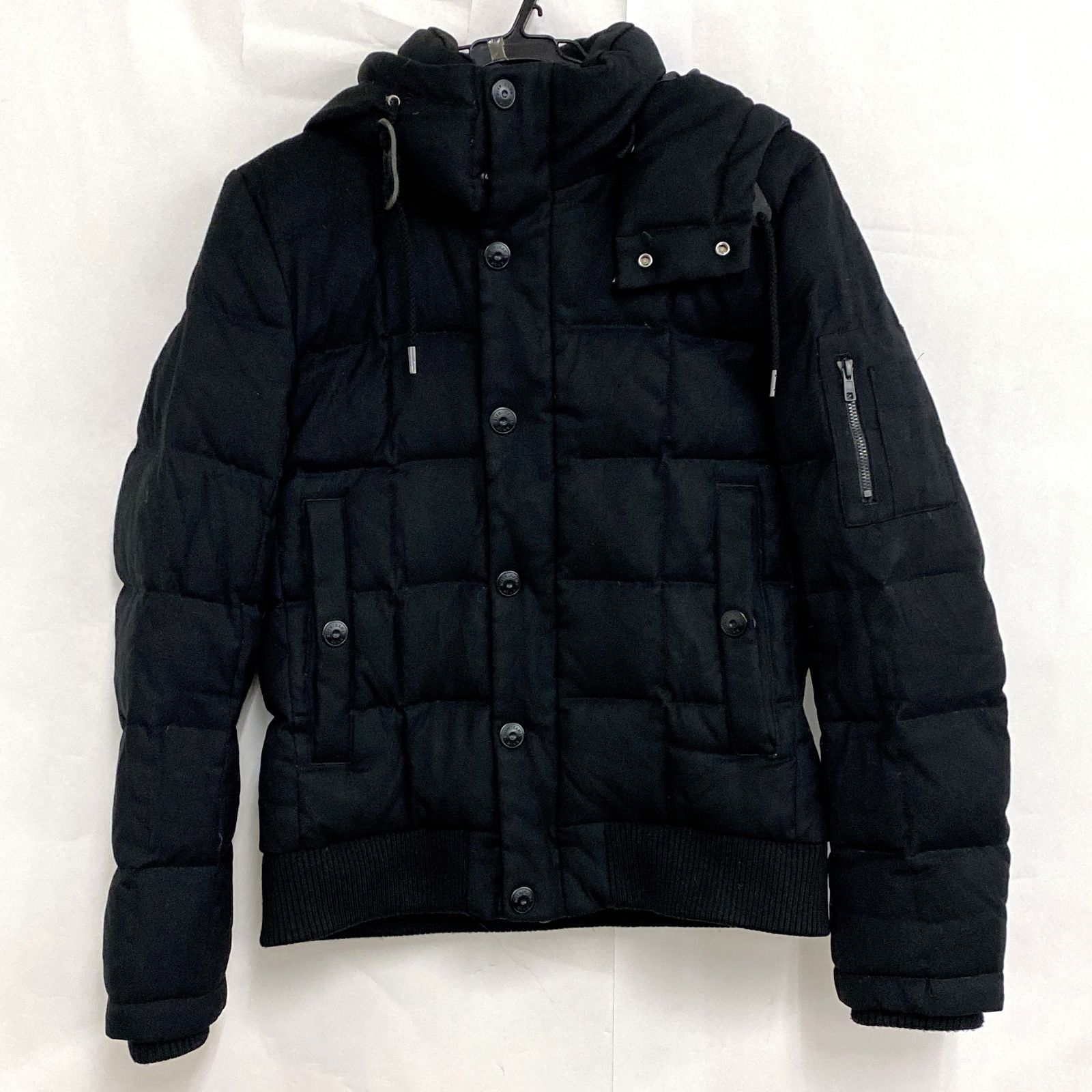 NISHIKAWA DOWN 西川ダウン ダウンジャケット Sサイズ ブラック 黒 26a