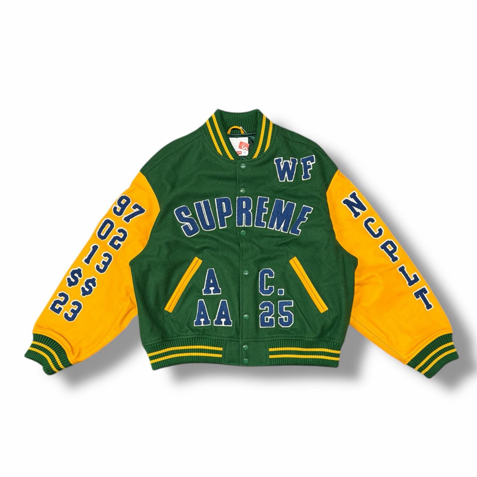国内正規 未使用 Supreme 25SS Praises Varsity Jacket パラダイスバー