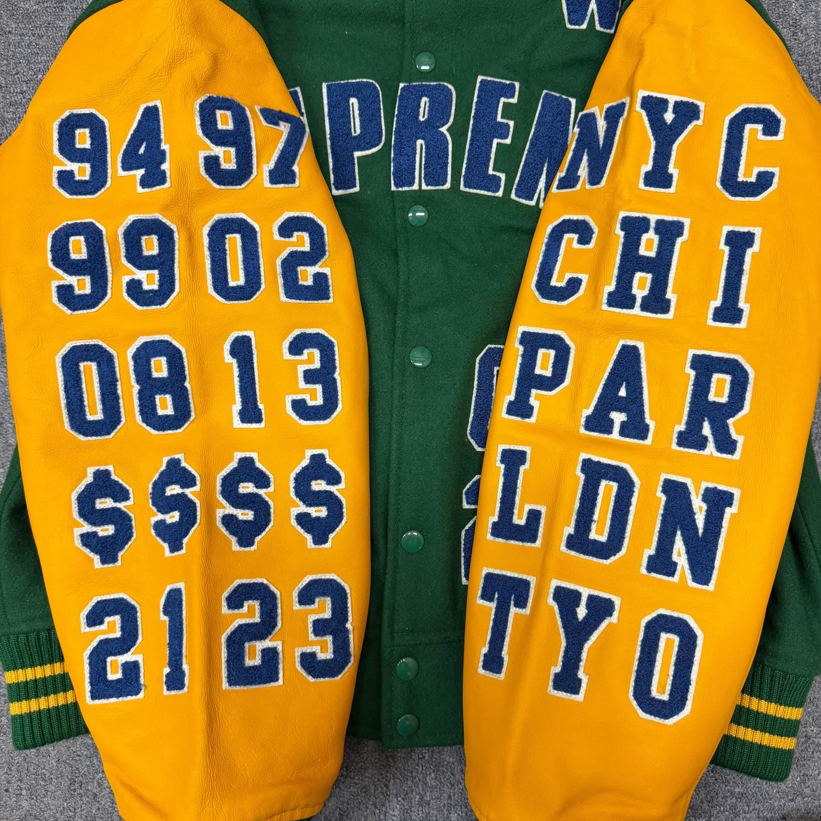 国内正規 未使用 Supreme 25SS Praises Varsity Jacket パラダイスバー