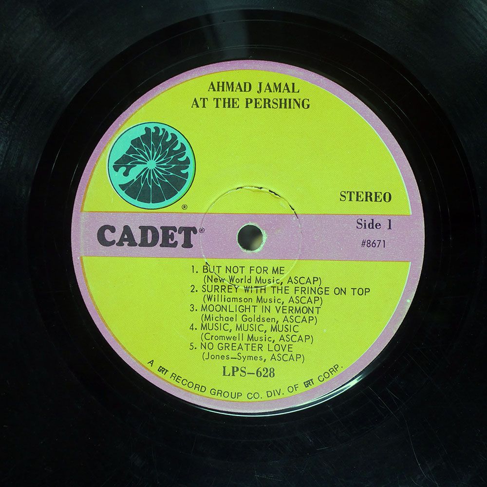 ジャンク,米 US盤 AHMAD JAMAL/AT THE PERSHING/CADET LPS628 LP