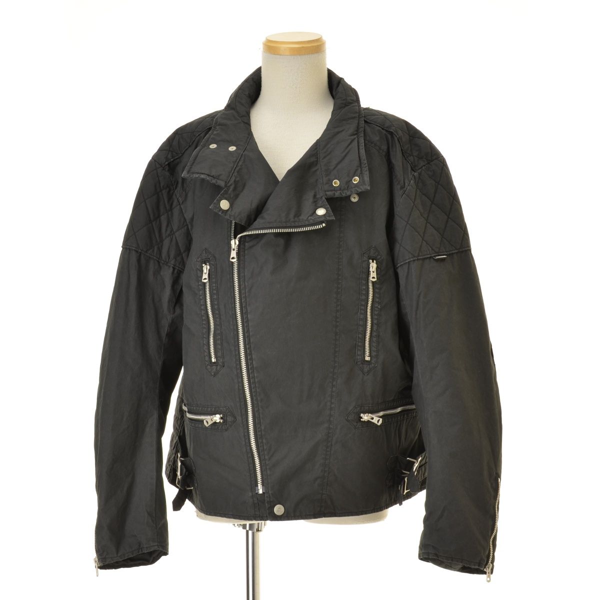 NEIGHBORHOOD】25AW 252SZNH-JKM07 FADED STAND COLLAR RIDERS JACKET 