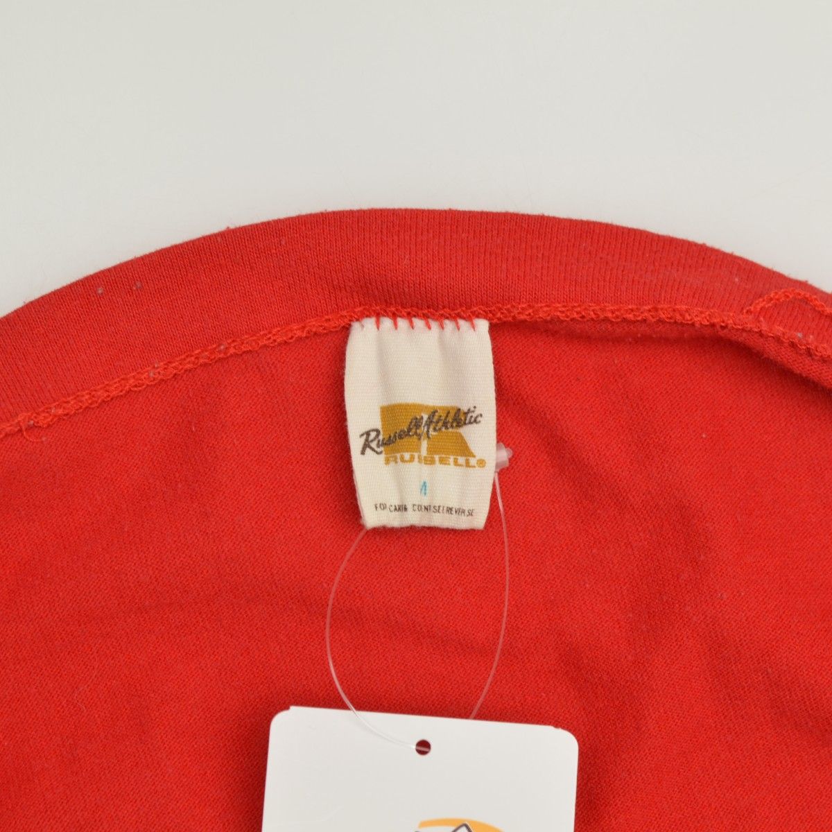 RUSSELLATHLETIC】70s〜80s 金タグ NEBRASKA プリント フットボール