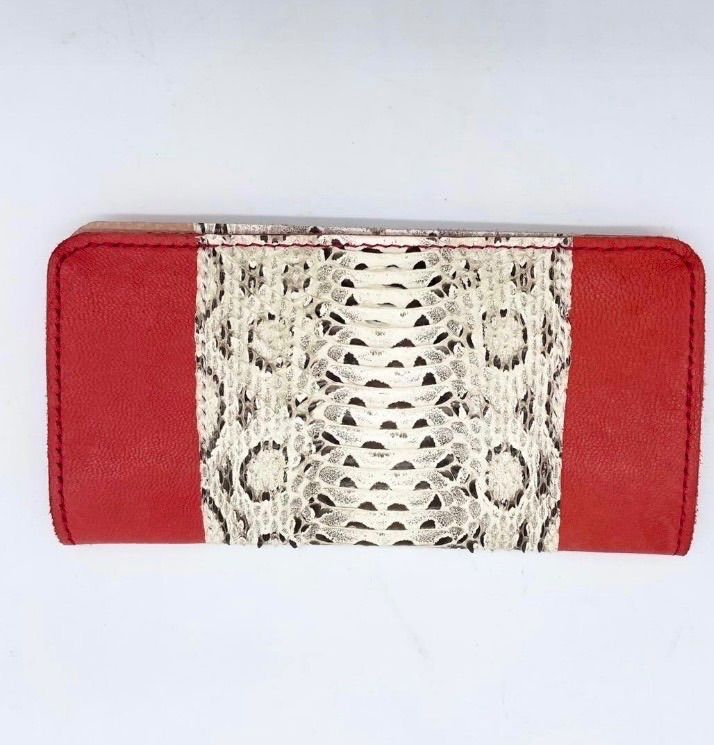 美品】長財布 小銭入れ 2点セット レザー アイデザイン 赤 - メルカリ