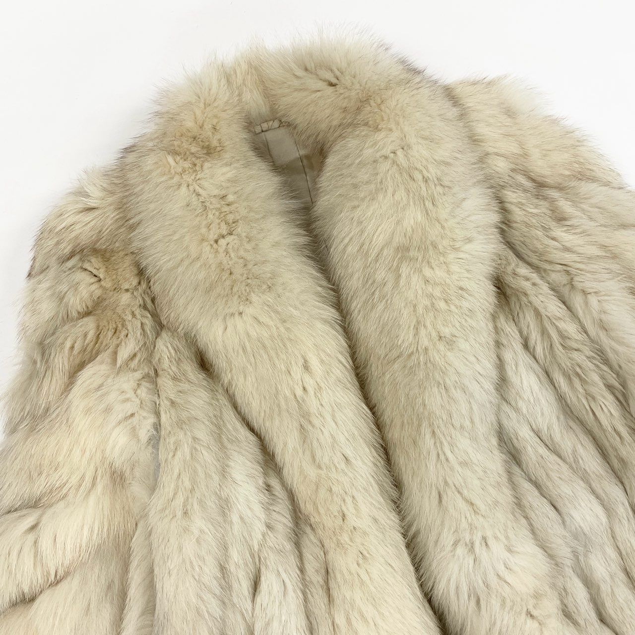 Hurts Furs ブルーフォックス ファーコート 毛皮 ホワイト系