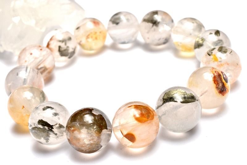 1点物】入手困難◇黄金の輝き マーカサイトインクォーツ 14-14.5mm