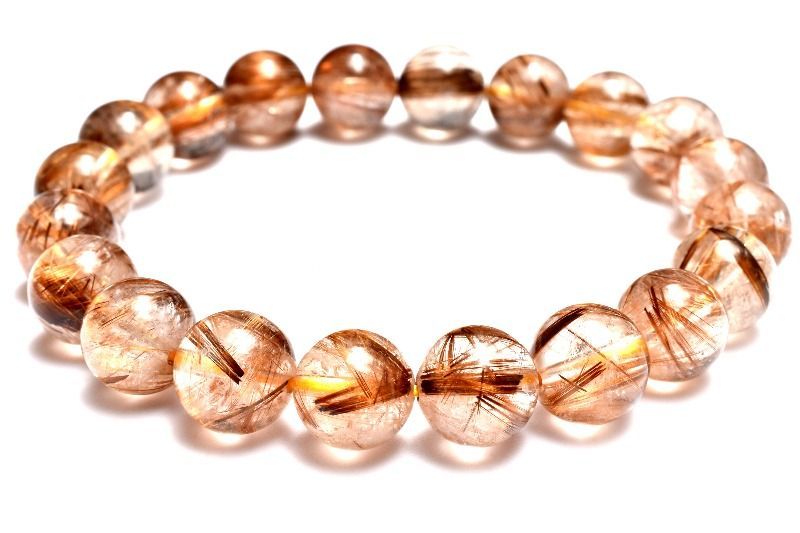 1点物】人気◇板状金針 タイガータイチンルチルクォーツ 10mm