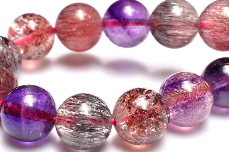 1点物】AAAAA☆極上の輝き スーパーセブン 8.5mm ブレスレット