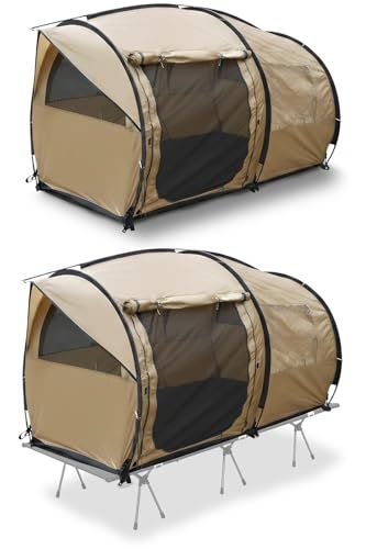 A morpa テント 広々 ソロテント 着替えも楽々 コット用テント 1人用 ツーリングドーム 2 WAY 高さ144 cm 耐水3000 mm アルミポール 4面メッシュ窓 747 ff 0 e 6