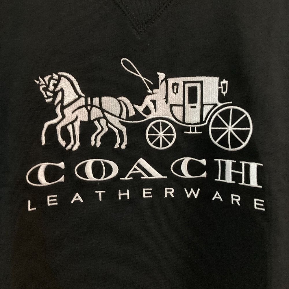 美品 COACH コーチ エバーグリーン ホースアンドキャリッジ クルー