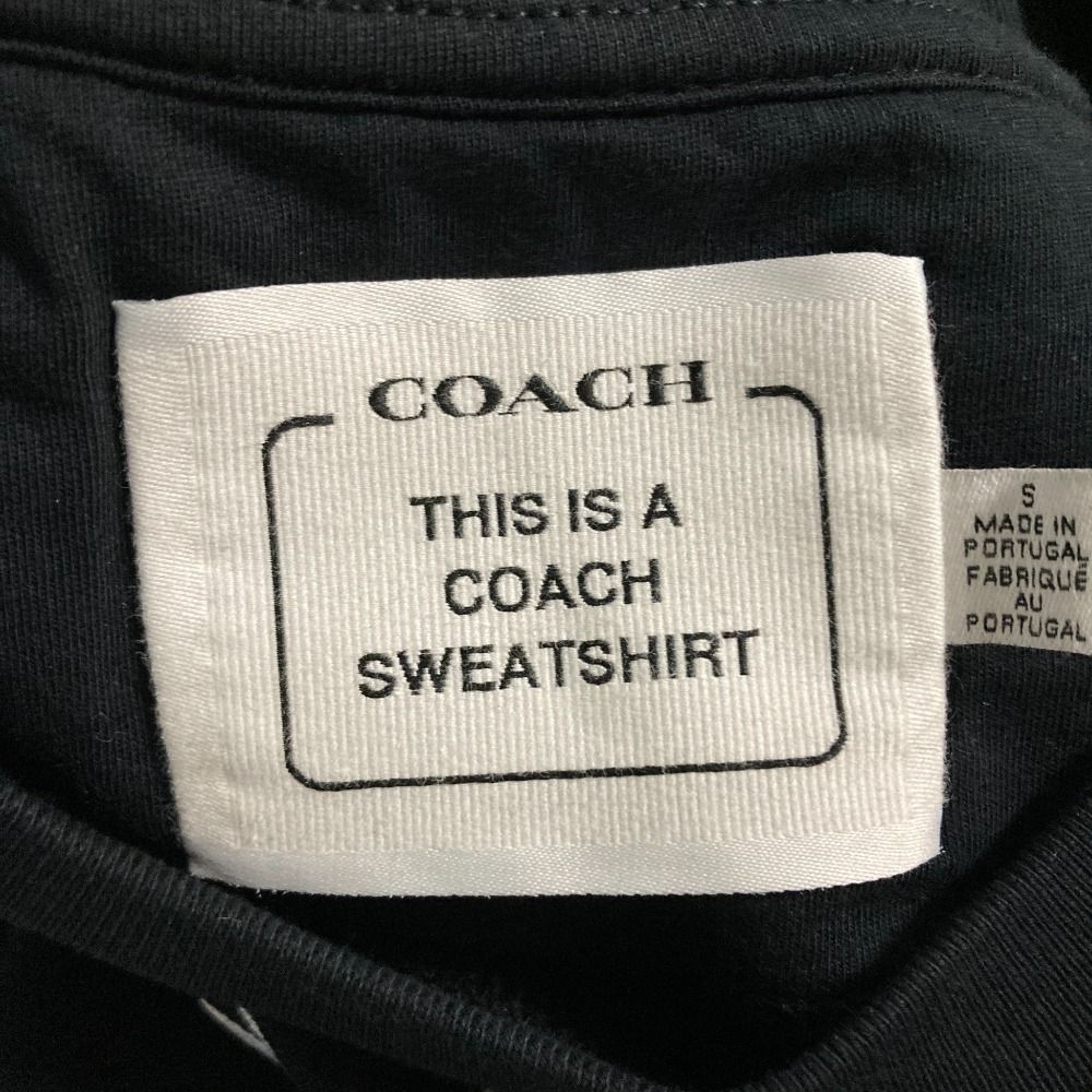 美品 COACH コーチ エバーグリーン ホースアンドキャリッジ クルーネック スウェット オーガニック コットン C9116 サイズS ブラック レディース 古着 中古 USED 公式】COACH – コーチ | エバーグリーン ホース アンド キャリッジ