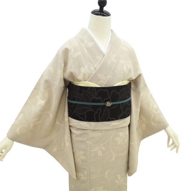 中古】 塩沢物語 着物 リサイクル 正絹 塩沢 塩澤 袷 伝統工芸品 越後