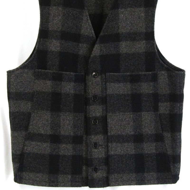 美品 FILSON フィルソン マッキーノ ウールベスト チェック USA製