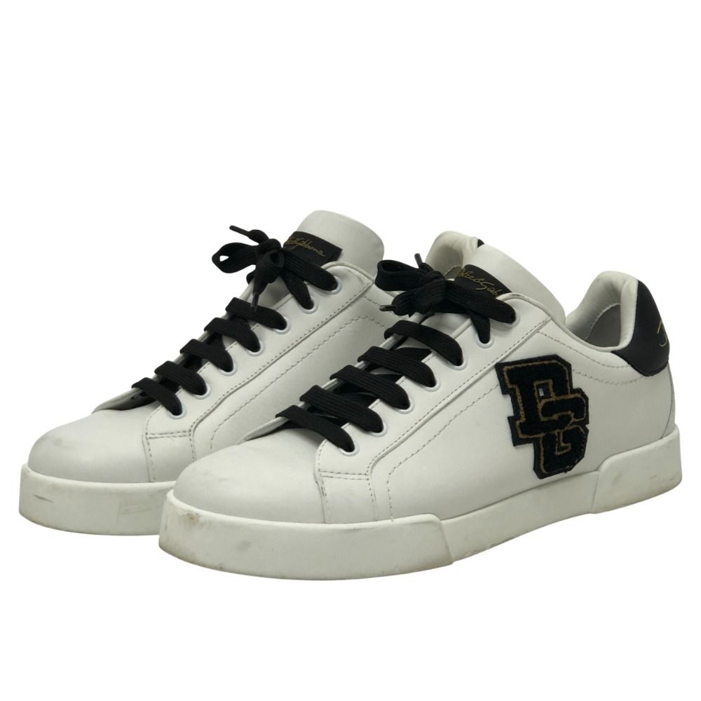 DOLCE&GABBANA ドルチェアンドガッバーナ スニーカー DGロゴ レザー