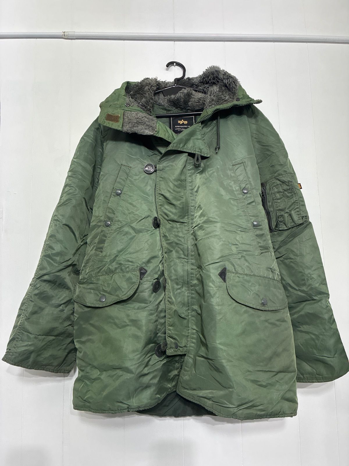 MF ALPHA INDUSTRIES アルファ ミリタリー ジャケット N-3B ファー L