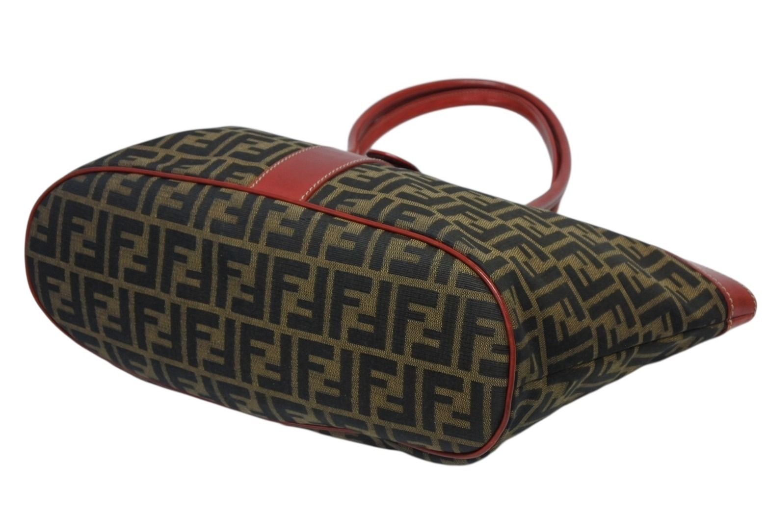 FENDI フェンディ トートバッグ 8BH046 ズッカ柄 総柄 キャンバス